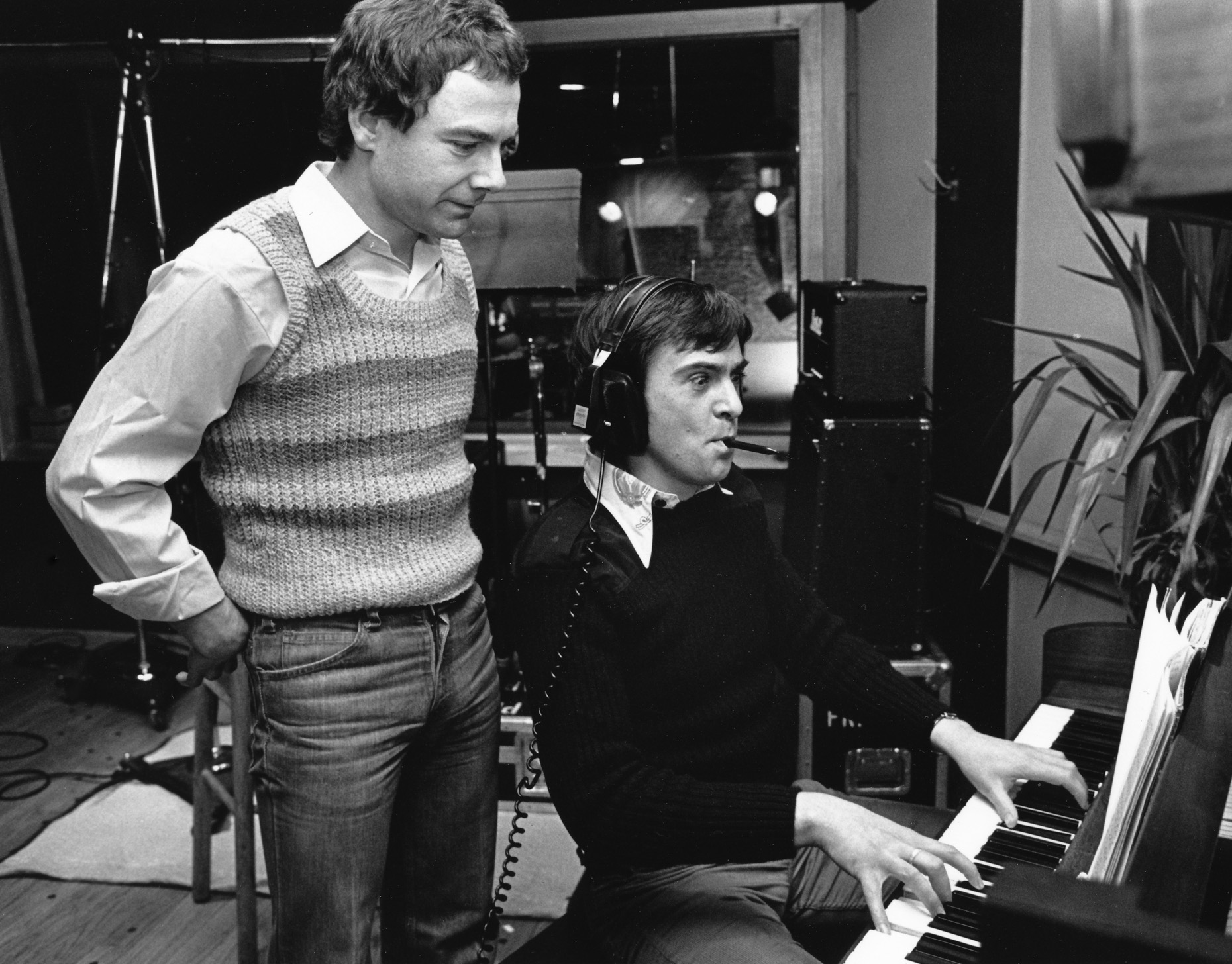 Peter Gabriel and Robert Fripp Atlantic Studios